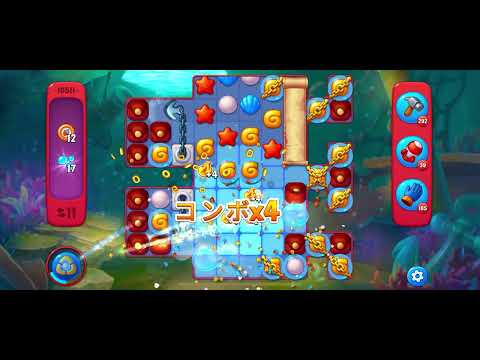 Fishdom Hard level 10511 no boosters フィッシュダム ハード