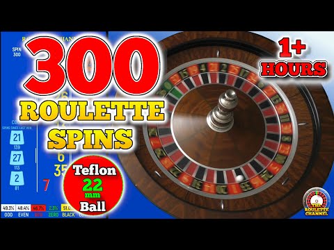 Day 19: 300 Roulette Spins  - Teflon Ball 21mm - Test Your Roulette Strategy!