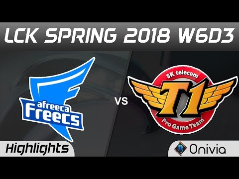 AFS vs SKT Highlights Game 1 LCK Spring 2018 W6D3 Afreeca Freecs vs SK Telecom T1 by Onivia