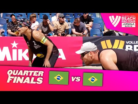 Andre/George vs. Alison/Guto - Quarterfinal Highlights Jurmala 2022 #BeachProTour