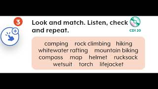 Download the video "Unit 2 - Lesson 1: 3. Look and match. Listen, check and repeat."