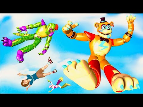 FNAF 9 Security Breach: Ragdoll Jumps & Falls - [GMOD] - Episode 131