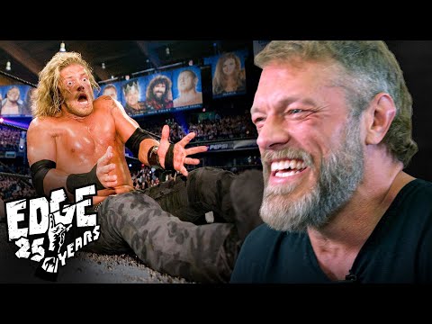 Edge reacts to greatest moments for 25th WWE anniversary