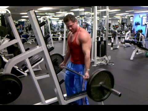 Brandon Heroux 225 lbs straight bar curl