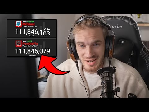 PewDiePie Reacts To MrBeast Passing Him In Subscribers...