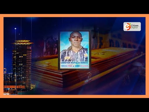 Garshon Mutisya, shot on 25th June in Emali, buried