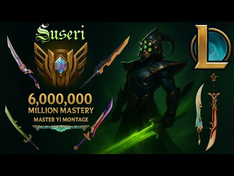 Master Yi - 6.0 Million Mastery Points Montage - League of Legends