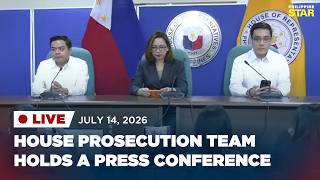 LIVESTREAM: House prosecution team holds a press conference (July 14, 2026)