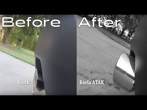 2015 Camaro SS Borla ATAK Axel Back Exhaust Before and After