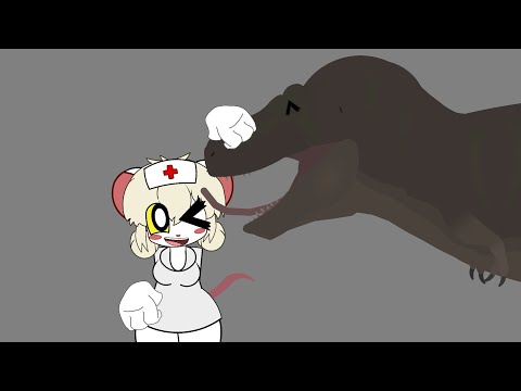 Lorna (Terrible Mouse) meets Tyrannosaurus Rex (Stick Nodes animation)