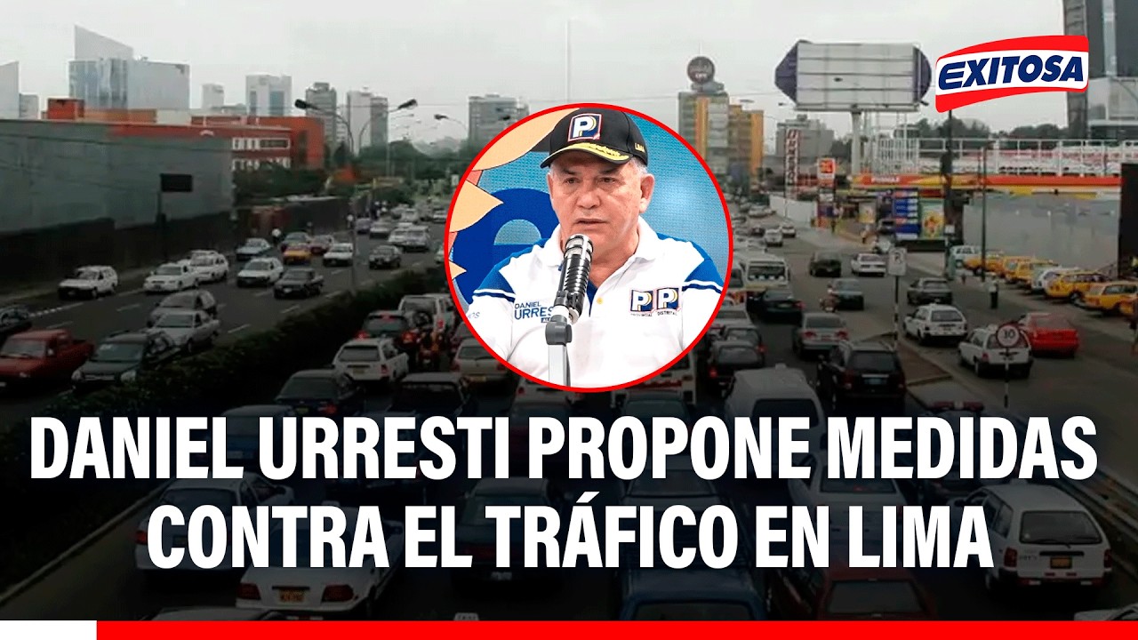 🔴🔵 Daniel Urresti presenta propuestas contra la congestión vehicular