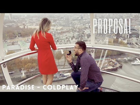 Amazing proposal on the London Eye with Violinist! 🎻 Paradise (Coldplay)