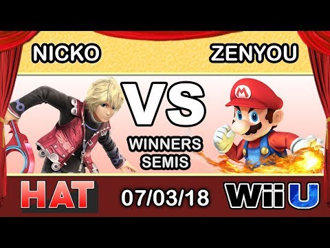 HAT 28 - FAD | Nicko (Shulk) Vs. eM | Zenyou (Mario ) Winners Semis - Smash 4