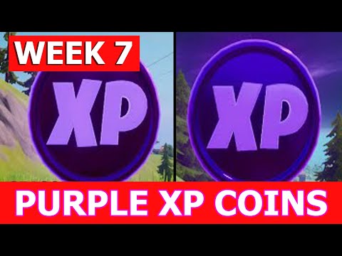 All *WEEK 7* Purple XP Coins Locations! Fortnite Week 7 XP Coin Locations!