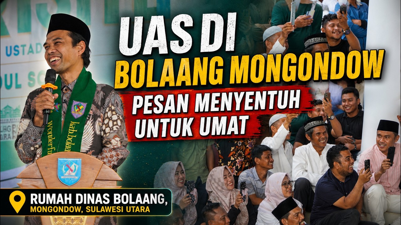 "UAS DI BOLAANG MONGONDOW, PESAN MENYENTUH UNTUK UMAT" | Bolaang, Mongondow, Sulawesi Utara.