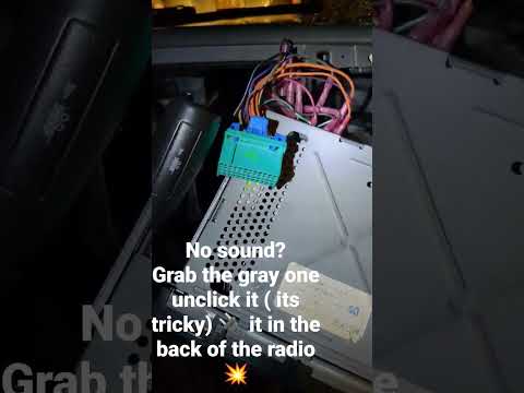 No sound in new radio unit? 2004 suburban stock Bose system etc. ( they're all the same)