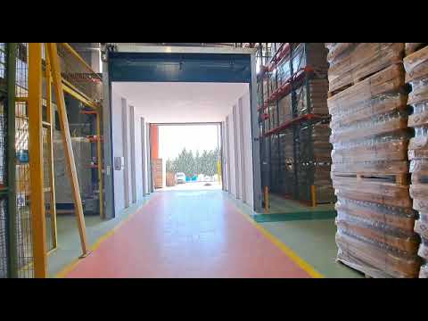 Fold-up high-speed PVC door solution