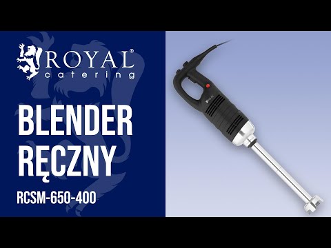 Video - Blender ręczny - Royal Catering - 650 W - 400 mm - 8000-18000 obr./min