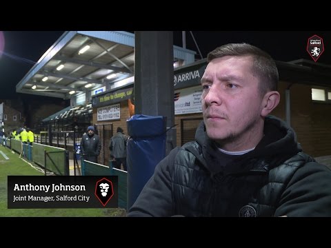 Marine 0-2 Salford City - Anthony Johnson post-match interview 23.02.16