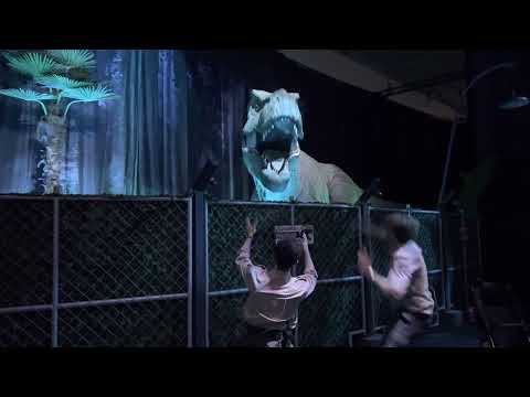 T. rex escape from enclosure in Jurassic world 😧🦖