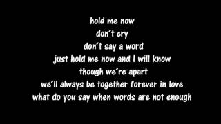 Johnny Logan - Hold me now (lyrics)