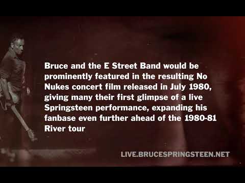 Bruce Springsteen "The River" No Nukes Concert Sept 21-22 1979