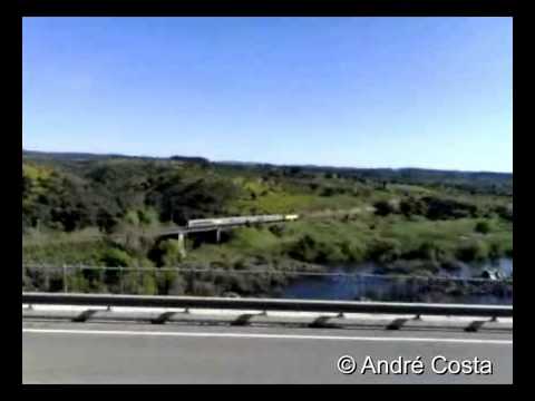 042010 Atravessamento do Tejo: Camião e Intercidades nas Mouriscas
