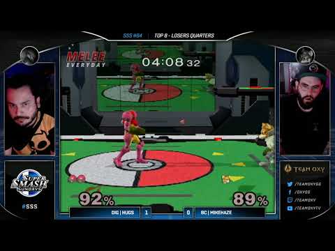 SSS #64 - DIG | HugS (Samus) vs. BC | MikeHaze (Fox) - SSBM - Top 8, Losers Eighths