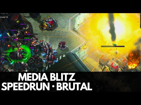 StarCraft 2 WoL - Mission 20 (Media Blitz) - Speedrun (Brutal)