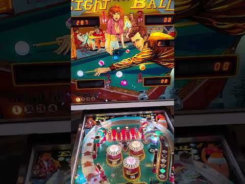 1977 Bally Eight Ball Pinball Machine- Sneak Peak Saturday Night- Atlantic Arcade Sales