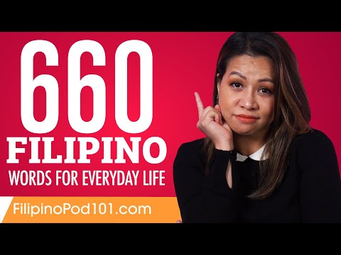 660 Filipino Words for Everyday Life - Basic Vocabulary #33