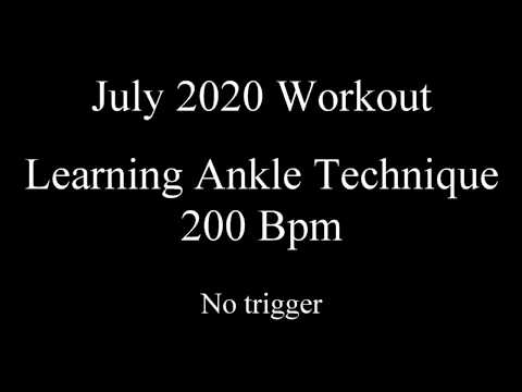Ankle Technique 200 bpm learning - Drum technique