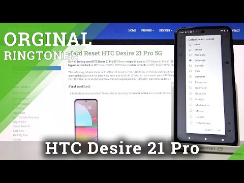 Check Out All Alarm Tones in HTC Desire 21 Pro 5G – Default Alarm Sounds Presentation