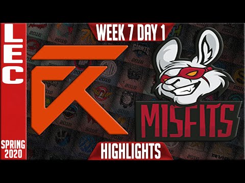 XL vs MSF Highlights | LEC Spring 2020 W7D1 | Excel vs Misfits Gaming