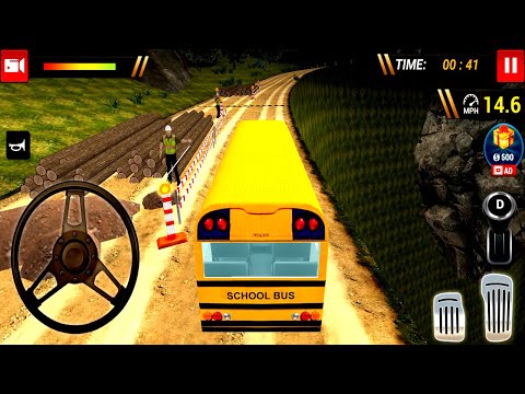 Offroad School Bus Driving Simulator 2020 | Real School Bus Driving - Offroad | HD1080 with HD Sound