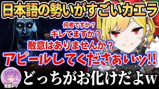 【海外組】ゴーストもビビりそうな勢いで日本語の質問攻めをするカエラ神w【 ホロライブ切り抜き / 白上フブキ 常闇トワ アーニャ カエラ 】