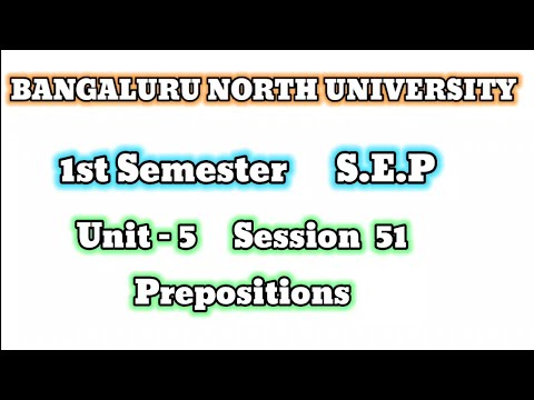 BA 1st sem English grammar prepositions. 1st sem Sep English grammar @learneasilyhub 