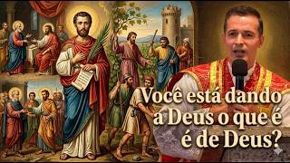 Você está dando a Deus o que é de Deus? #padreoverland #homiliadiáriahoje #SãoMarcelinoeSãoPedro