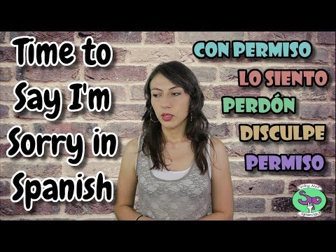 Part of a video titled How to Say Sorry in Spanish - YouTube