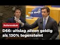 Baudet vs D66: "Dit is een castratie van het referendum"