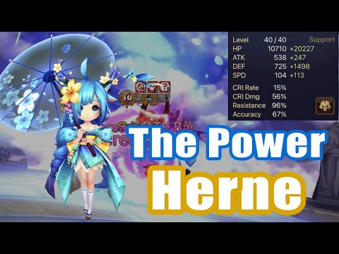 【 Summoners War | Curry's RTA 】The Power Herne, so strong skill3 Tree of Loss!