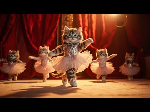 🩰Adorable Tiny Cat Becomes A Ballerina! 💞💃🥹🥰| Fluffy Animal Adventures (AI-Generated Story)