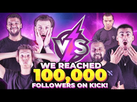 We reached 100,000 followers on kick! So we shaved our heads