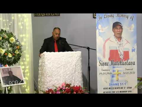 Kalofiama :  RIP Sione Matekuolava : Farewell Service - Vea Funeral Home