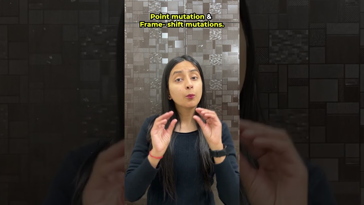 Mutation & types of Mutations | Class 12 Genetics #biology #neet #shorts