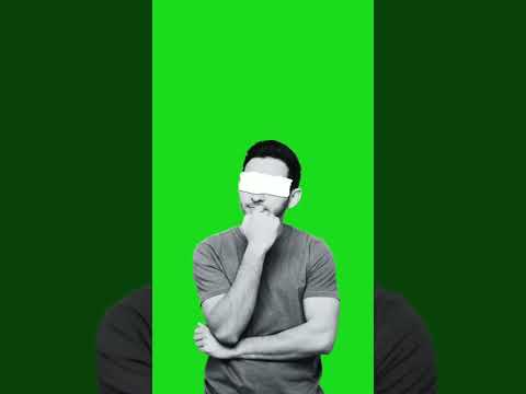 Man thinking background video green screen