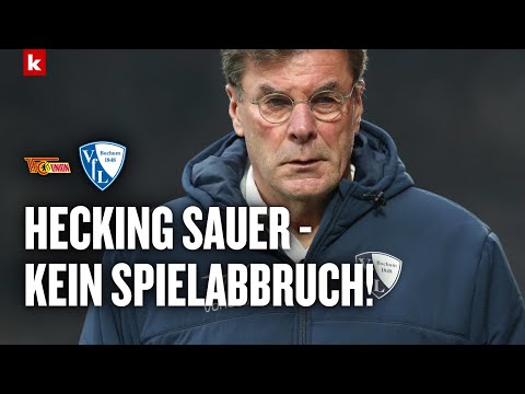 Hecking sauer über Spielfortsetzung: "Haben gesagt, wir machen das nur unter Protest" | VfL Bochum
