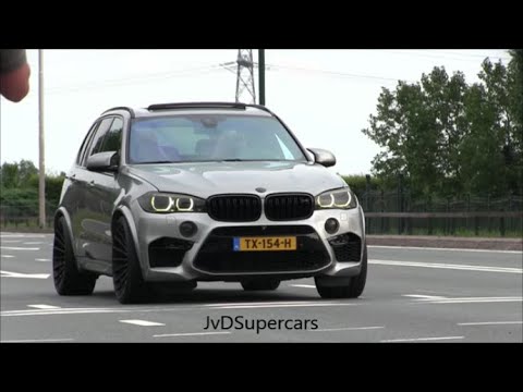 740HP BMW X5M F85 w/ AC Schnitzer Exhaust - Accelerations, Crazy Pops & Bangs & Brutal Sounds!