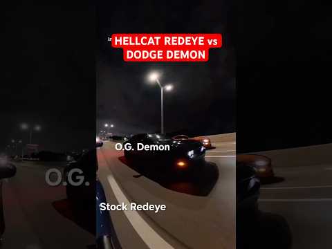 HELLCAT REDEYE vs DODGE DEMON! #hellcat #dodgedemon