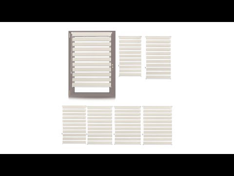 Doppelrollo Klemmfix beige